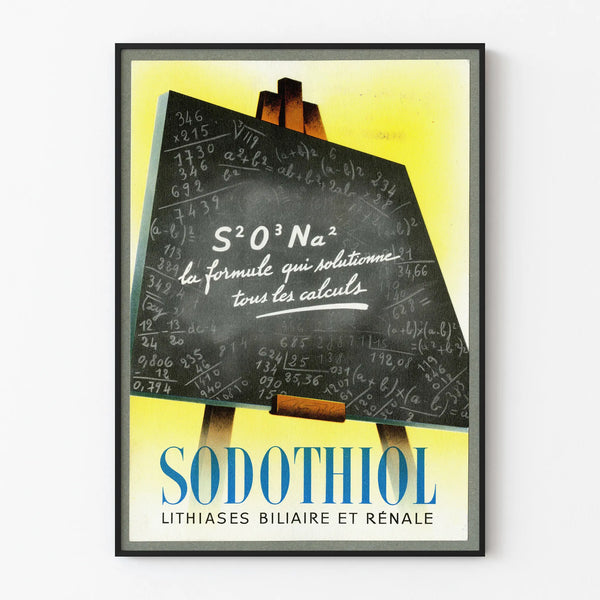 Vintage Sodothiol Advertising Poster - Retro Wall Decoration