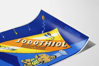 Vintage advertising poster for Sodothiol medicine