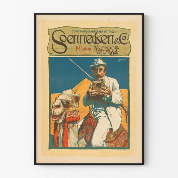 Vintage poster Soennecken & Co - Munich Photographic Depot