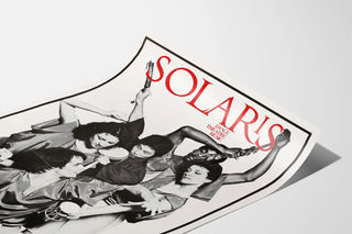 Vintage black and white poster of Solaris Dance Theatre Music