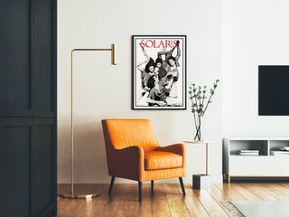 Vintage black and white poster of Solaris Dance Theatre Music