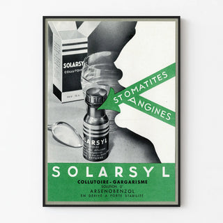 Vintage Poster Solarsyl - Collutory and Gargle Advertisement