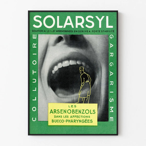 Vintage medicinal poster SolarSyl for wall decoration Artem Legrand