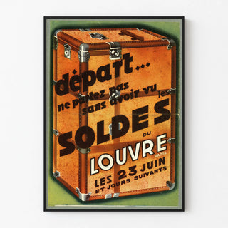 Vintage poster Louvre Paris sales - Departure for a journey