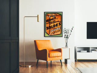 Vintage poster Louvre Paris sales - Departure for a journey