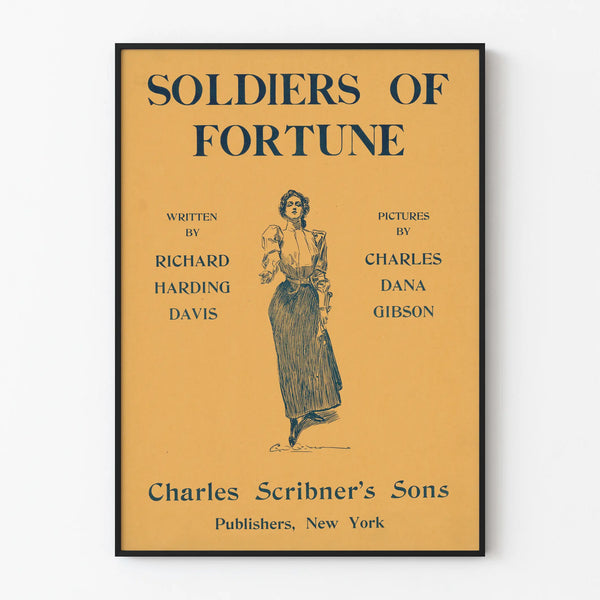 Vintage poster Soldiers of Fortune by Richard Harding Davis and Charles Dana Gibson