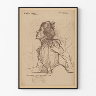 Vintage Poster Solness the Builder 1897-1898