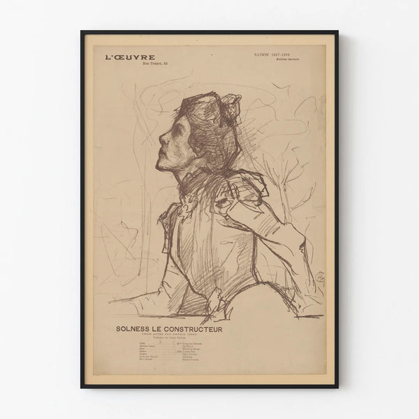 Vintage Poster Solness the Builder 1897-1898
