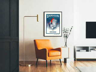 Vintage Solucalcine Coirre Calcium Chloride Advertising Poster