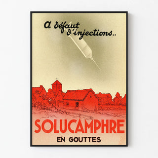 Vintage Solucamphre Drop Poster