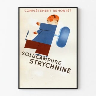Vintage poster Solucamphre Strychniné complete winding