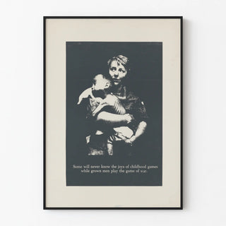 Artistic poster on childhood and war