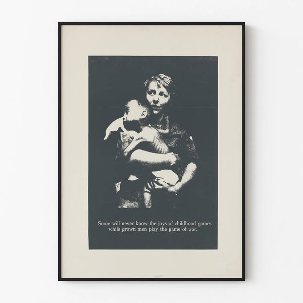 Artistic poster on childhood and war