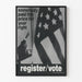 Vintage activist poster advocating for voting rights and civil liberties