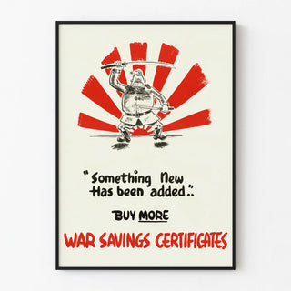 War Propaganda Poster Buy More War Bonds