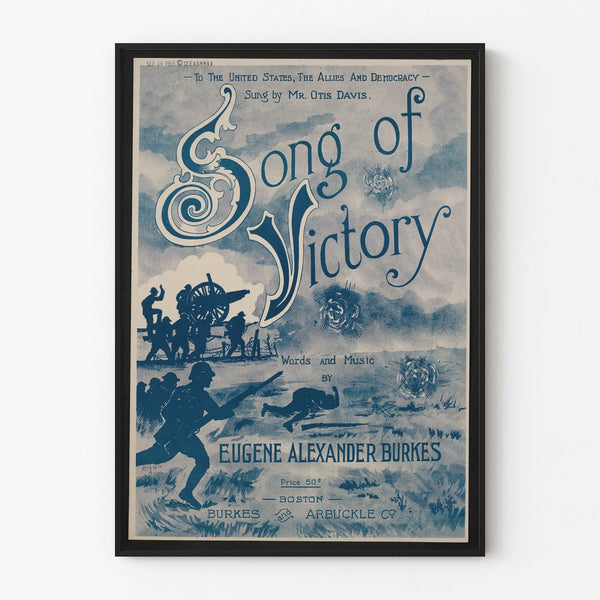 Vintage Poster Song of Victory – Military and Patriotic Wall Decoration