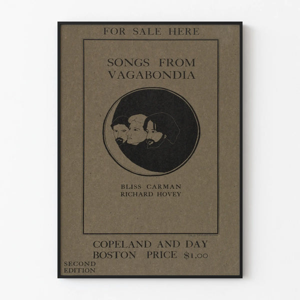 Vintage poster of Songs from Vagabondia by Bliss Carman and Richard Hovey