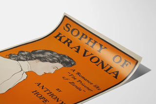 Vintage poster of Sophy of Kravonia by Anthony Hope