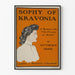Vintage poster of Sophy of Kravonia by Anthony Hope