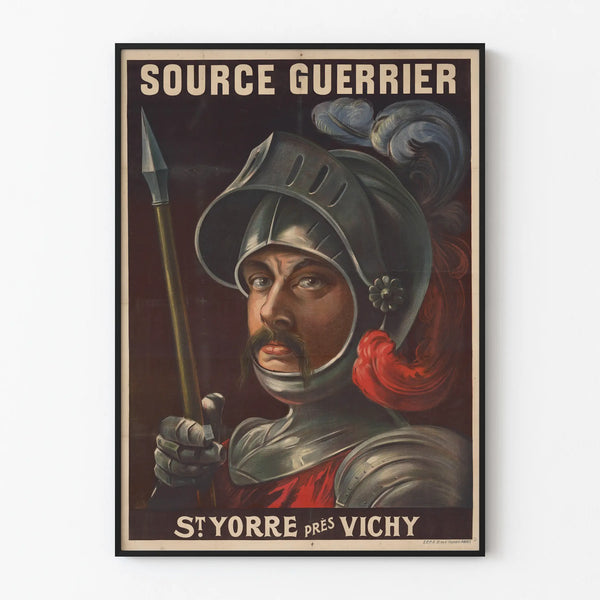 Vintage poster of Source Guerrier Saint-Yorre near Vichy