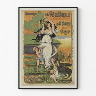 Vintage poster Source La Véritable of the Vichy Basin at Saint-Yorre