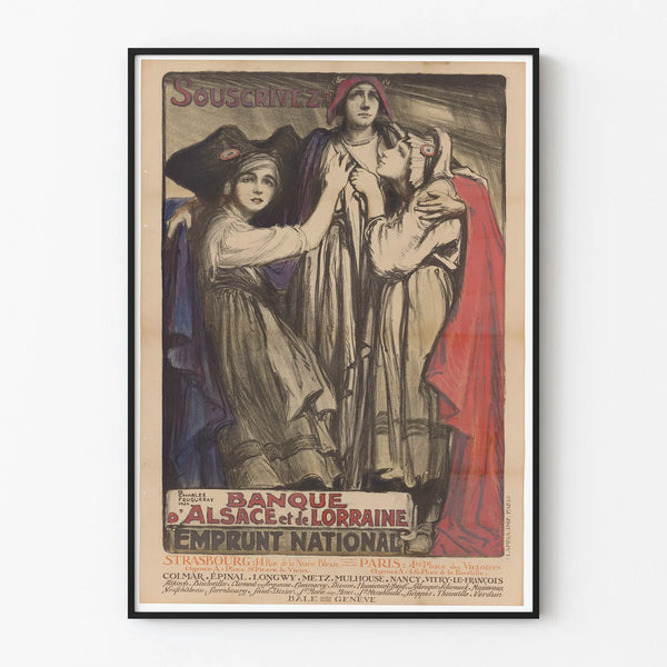 Vintage Poster of the National Loan Banque d'Alsace et de Lorraine
