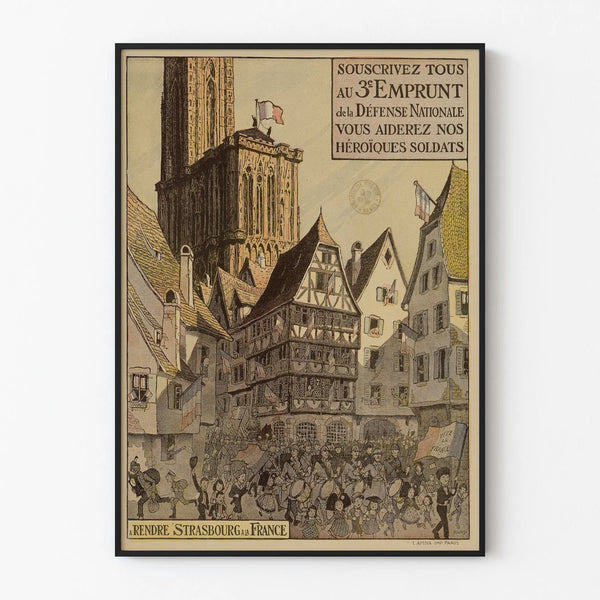 Vintage propaganda poster 'Subscribe to the 3rd National Defense Loan'