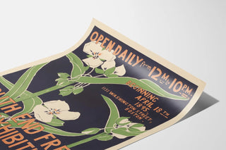 South End Art Exhibition Poster - Vintage Art Print 1895