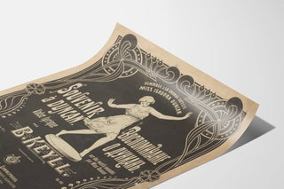 Vintage poster Souvenir to Duncan in tribute to Isadora Duncan