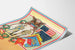 Vintage Military Poster of Soldiers and American Flags