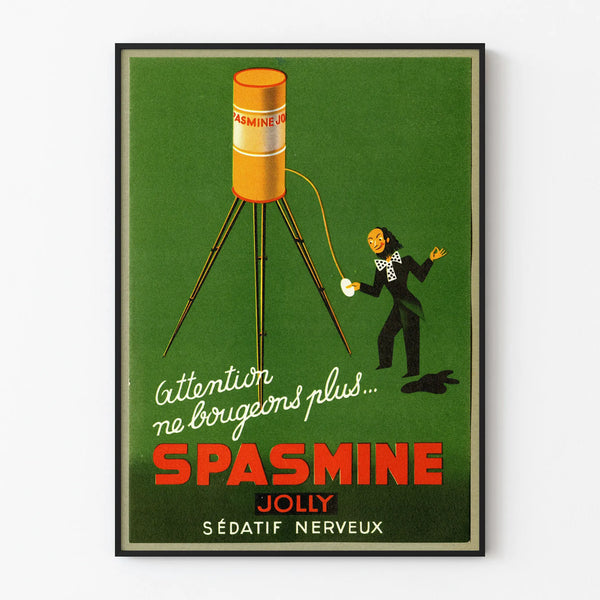 Vintage poster Spasmine Jolly - Retro wall decoration Artem Legrand