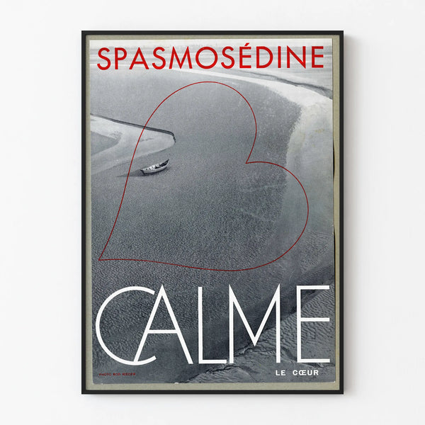 Vintage Poster Spasmosedine Calm the Heart - Soothing Wall Decoration
