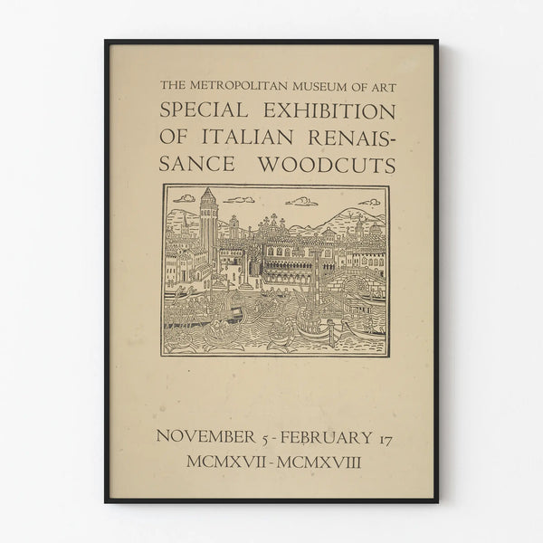 Italian Renaissance Exhibition Poster - Woodblock Prints