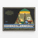 Vintage poster for special lighting exhibition at Hohenzollernhaus Dortmund — framed artwork on a wall