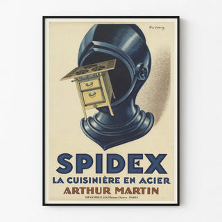 Vintage poster Spidex The Cooker in Steel Arthur Martin