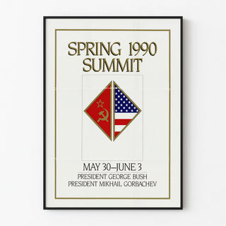 Vintage Poster Spring Summit 1990 – George Bush & Mikhail Gorbachev