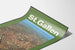 Vintage poster of St. Gallen, Switzerland - Aerial view of the city and surrounding countryside
