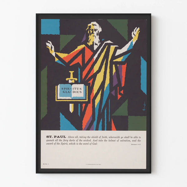 Colorful Geometric Saint Paul Style Decorative Poster