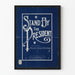 Vintage poster Stand By The President blue and white