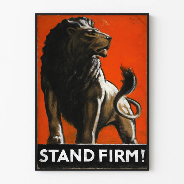 Decorative Wall Poster Lion Stand Firm - Artem Legrand