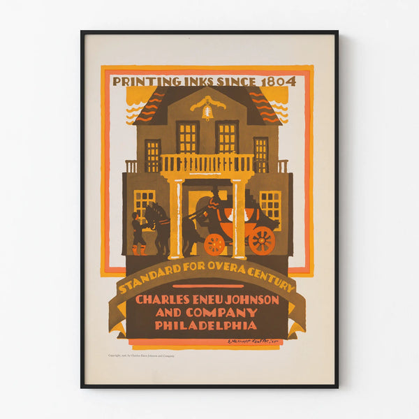 Vintage Poster Charles Eneu Johnson - Printing Ink Since 1804