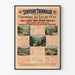 Vintage poster of thermal stations served by the Eastern Railway