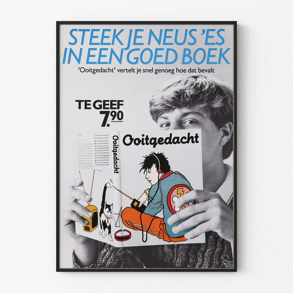 Vintage advertising poster 'Ooitgedacht' for reading