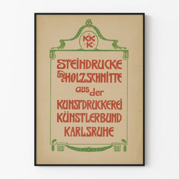 Steinrücke and woodcut posters - Vintage wall decoration with graphic art