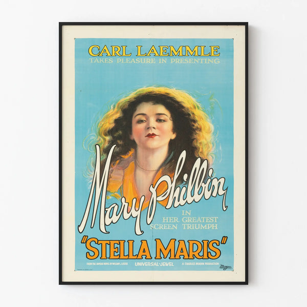 Vintage Stella Maris Poster with Mary Philbin