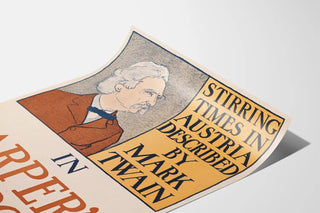 Vintage Poster of Mark Twain - Stirring Times in Austria