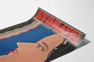 Vintage Stomatol advertising poster for white teeth
