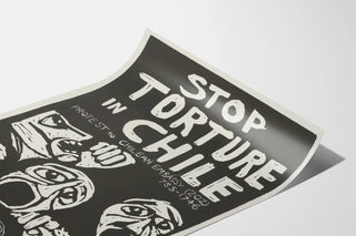 Poster Stop Torture in Chile - Visual and Committed Protest
