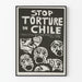 Poster Stop Torture in Chile - Visual and Committed Protest