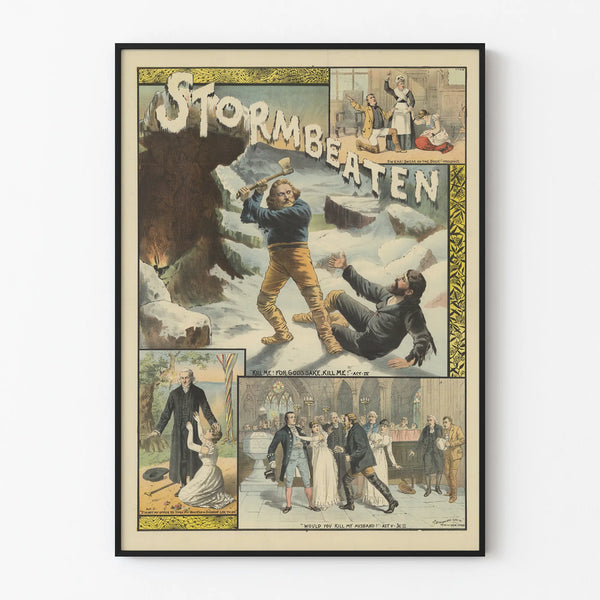 Theatre Poster Stormbeaten – Vintage Wall Decoration